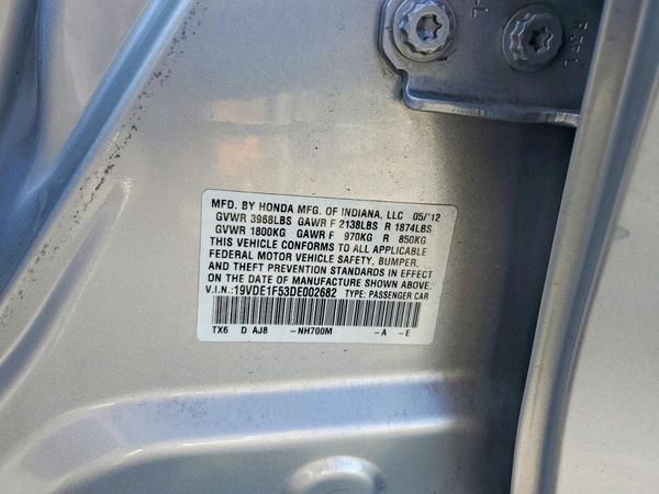 2013 ACURA ILX 20 PREMIUM — VINS