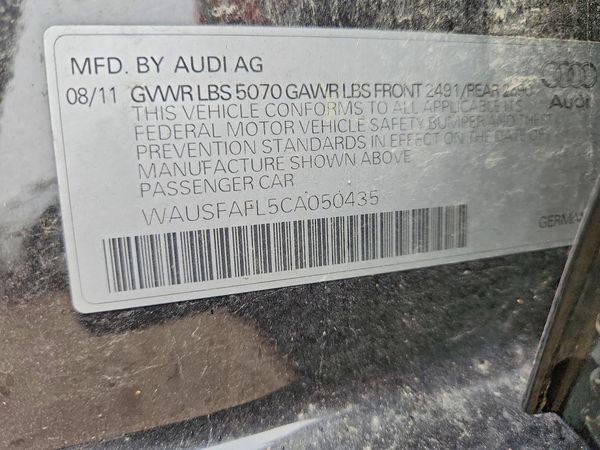 2012 AUDI A4 quattro Premium