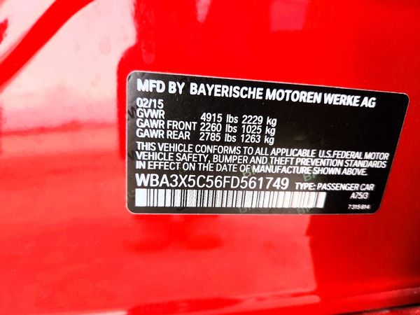 2015 BMW 328 xDrive GT — VINS