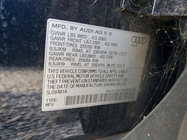 2017 AUDI Q7 quattro Premium Plus