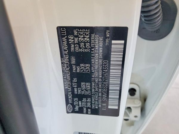 2026 HYUNDAI TUCSON SEL, SEL Plus — VINS