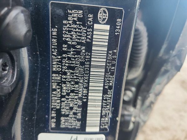 2014 TOYOTA CAMRY