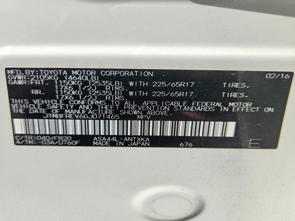 2016 TOYOTA RAV4 LE (X Grade)