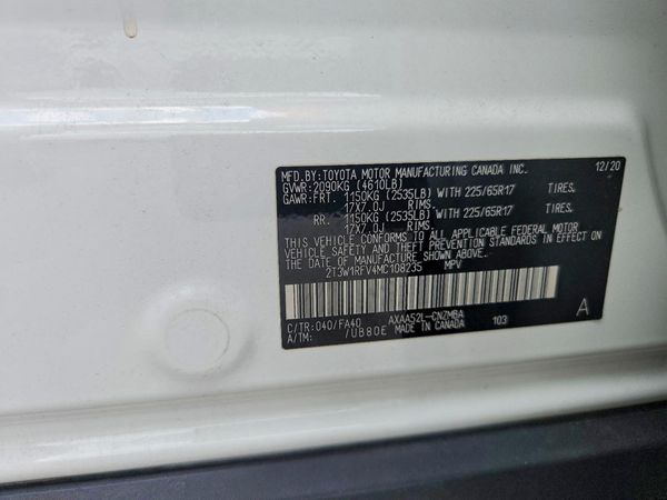2021 TOYOTA RAV4