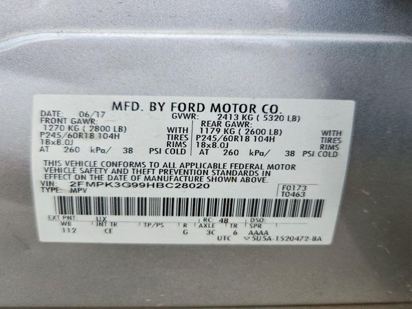 2017 FORD EDGE SE