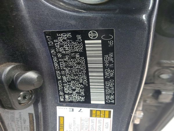 2017 TOYOTA PRIUS Three/Four/Four Adv — VINS