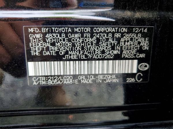2015 LEXUS GS