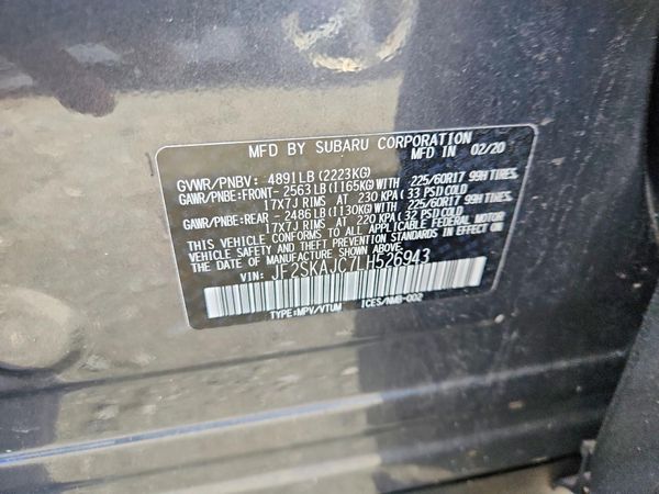 2020 SUBARU FORESTER Prm+ES+KA