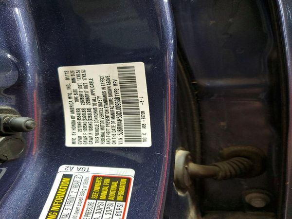 2012 HONDA CRV EX