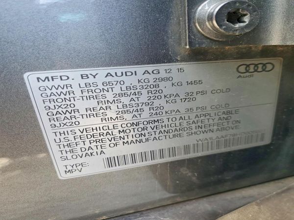 2017 AUDI Q7 quattro Premium Plus
