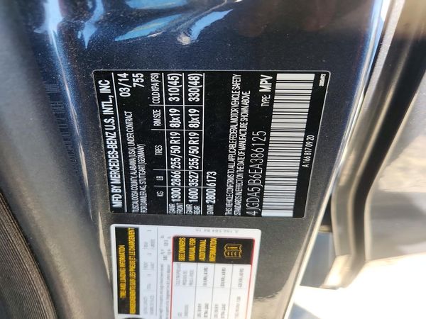 2014 MERCEDES-BENZ ML ML350