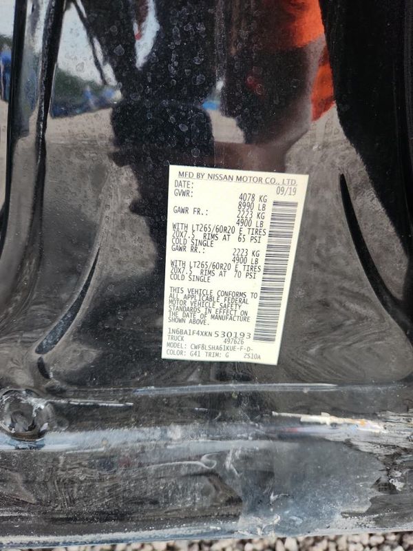 2019 NISSAN TITAN — VINS