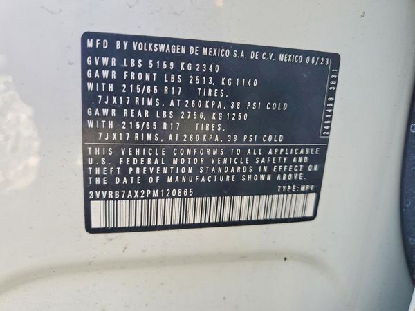 2023 VOLKSWAGEN TIGUAN S