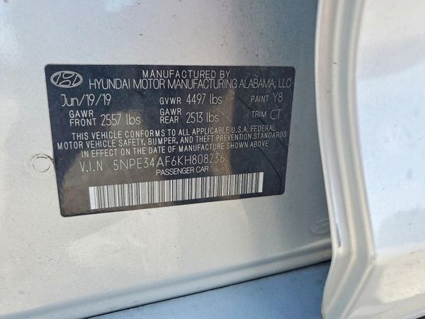 2019 HYUNDAI SONATA