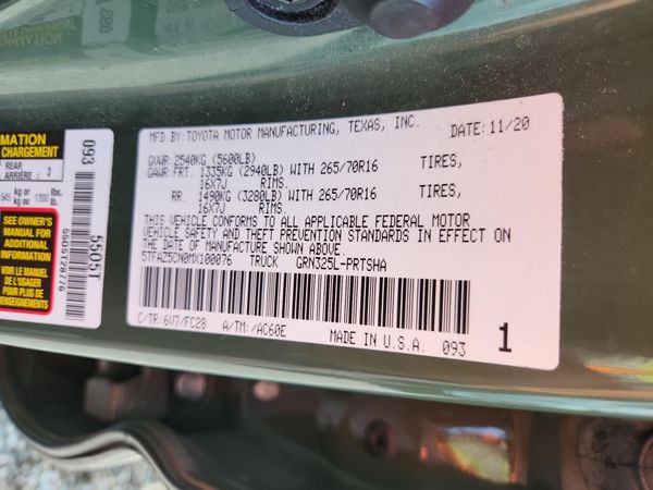 2021 TOYOTA TACOMA