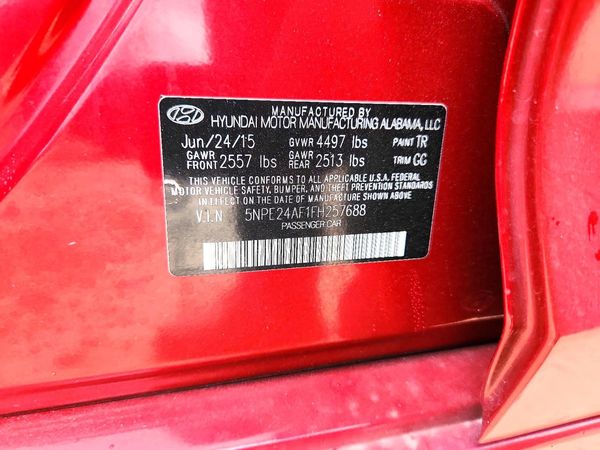 2015 HYUNDAI SONATA SE, ECO