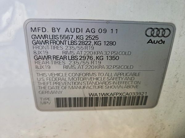 2012 AUDI Q5 Prestige