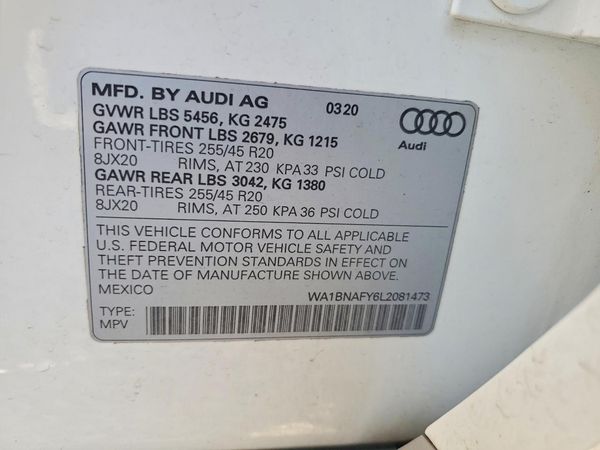 2020 AUDI Q5 quattro Premium Plus