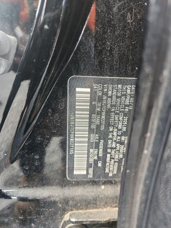 2019 NISSAN ROGUE SPORT — VINS