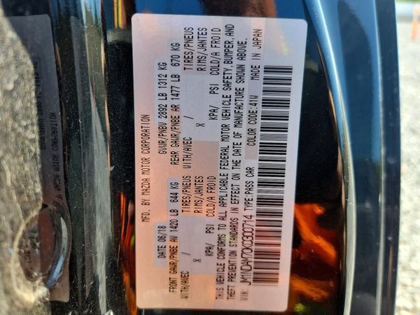 2019 MAZDA MX5 Grand Touring (Hard Top) — VINS