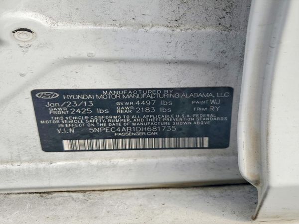 2013 HYUNDAI SONATA