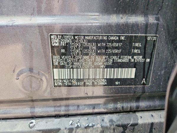 2020 TOYOTA RAV4 XLE
