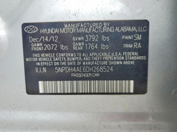 2013 HYUNDAI ELANTRA