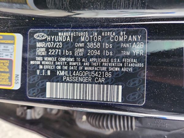 2023 HYUNDAI ELANTRA — VINS