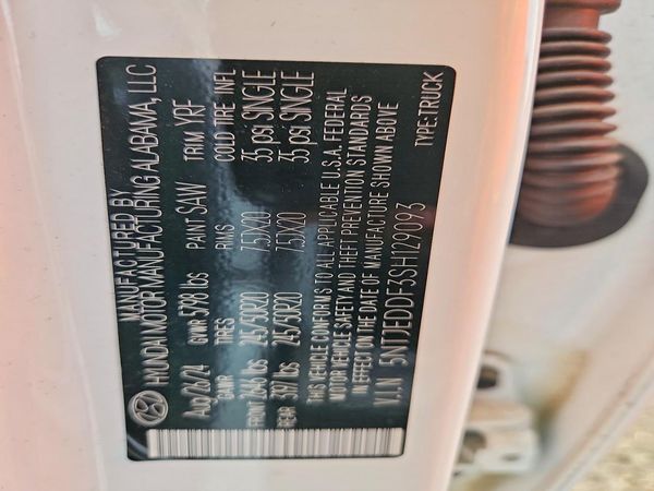 2025 HYUNDAI SANTA CRUZ Limited — VINS
