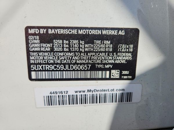 2018 BMW X3 sDrive30i