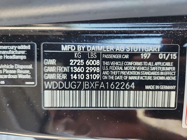 2015 MERCEDES-BENZ S
