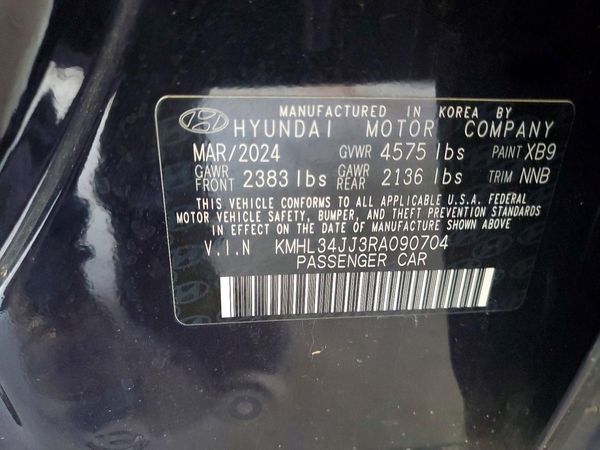 2024 HYUNDAI SONATA SEL — VINS