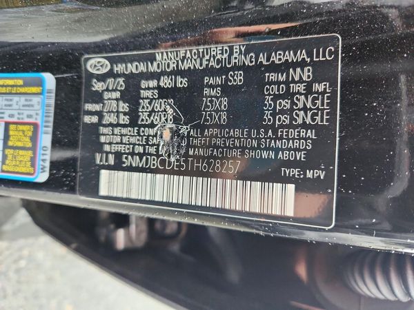 2026 HYUNDAI TUCSON SEL, SEL Plus — VINS