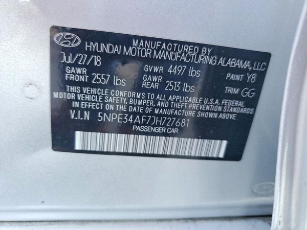 2018 HYUNDAI SONATA