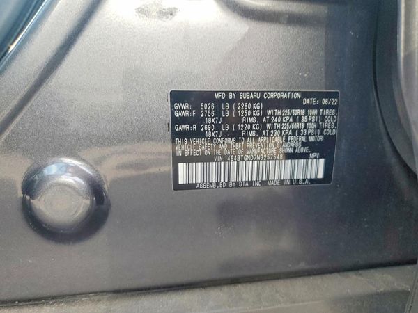 2022 SUBARU OUTBACK Limited