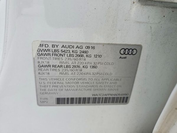 2017 AUDI Q5 quattro Premium