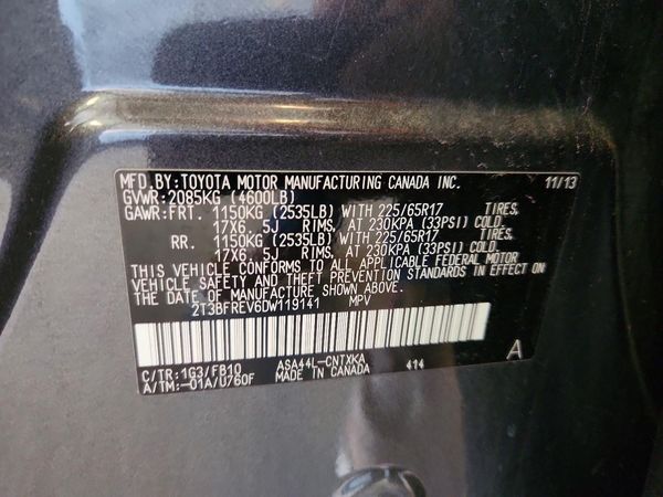 2013 TOYOTA RAV4 Standard