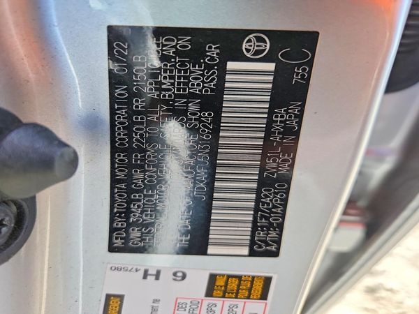 2022 TOYOTA PRIUS