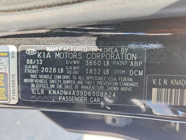 2013 KIA RIO — VINS
