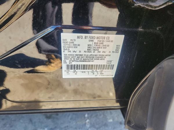 2021 FORD EDGE SEL — VINS