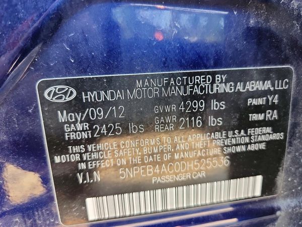 2013 HYUNDAI SONATA GLS/ GLS Popular