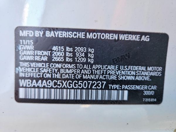 2016 BMW 428 GC