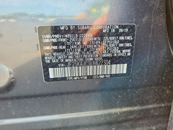 2020 SUBARU FORESTER Prm+ES+KA