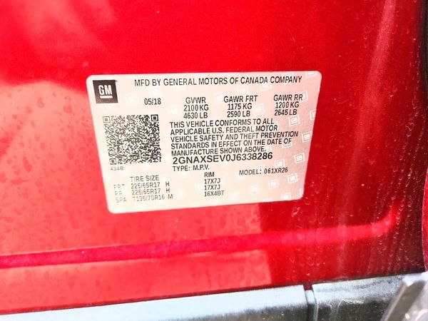 2018 CHEVROLET EQUINOX LT (1LT)