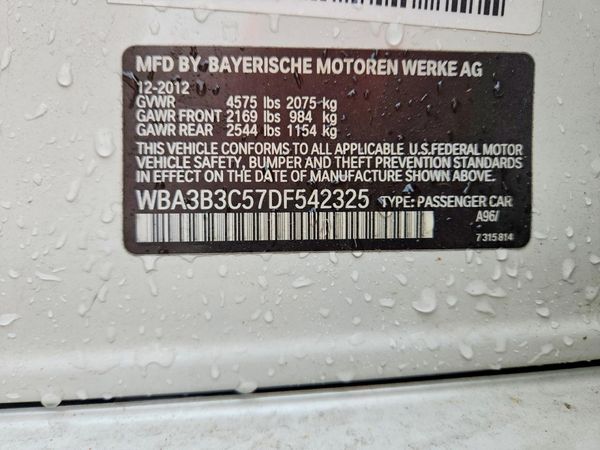2013 BMW 328 xDrive — VINS