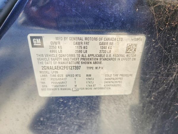 2015 CHEVROLET EQUINOX LS
