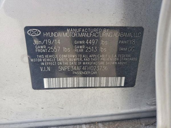 2015 HYUNDAI SONATA