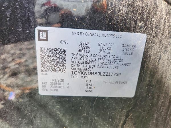 2020 CADILLAC XT5 Premium Luxury — VINS