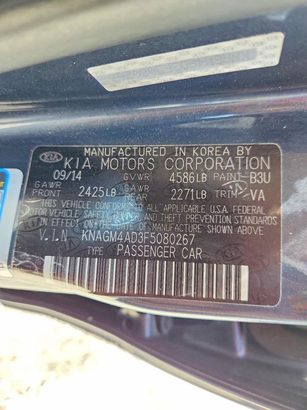 2015 KIA OPTIMA GL - Middle-low