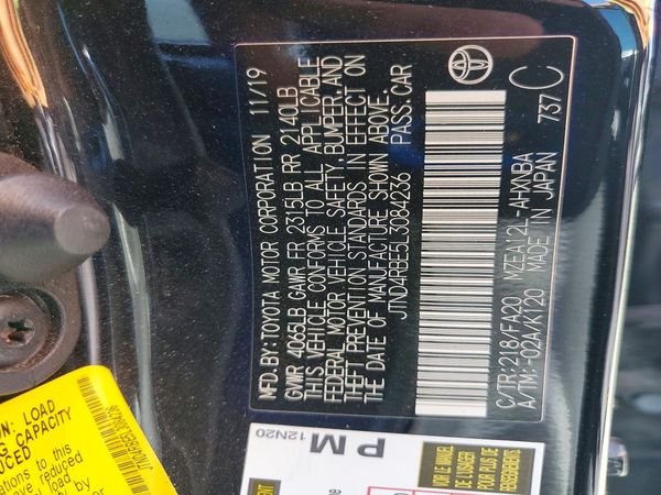 2020 TOYOTA COROLLA SE CVT